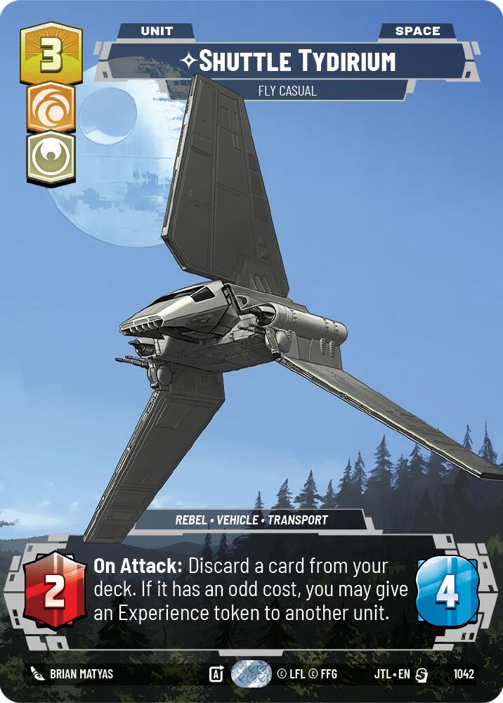 Shuttle Tydirium - Fly Casual (1042) (Prestige) (1042) [Jump to Lightspeed] | Grognard Games