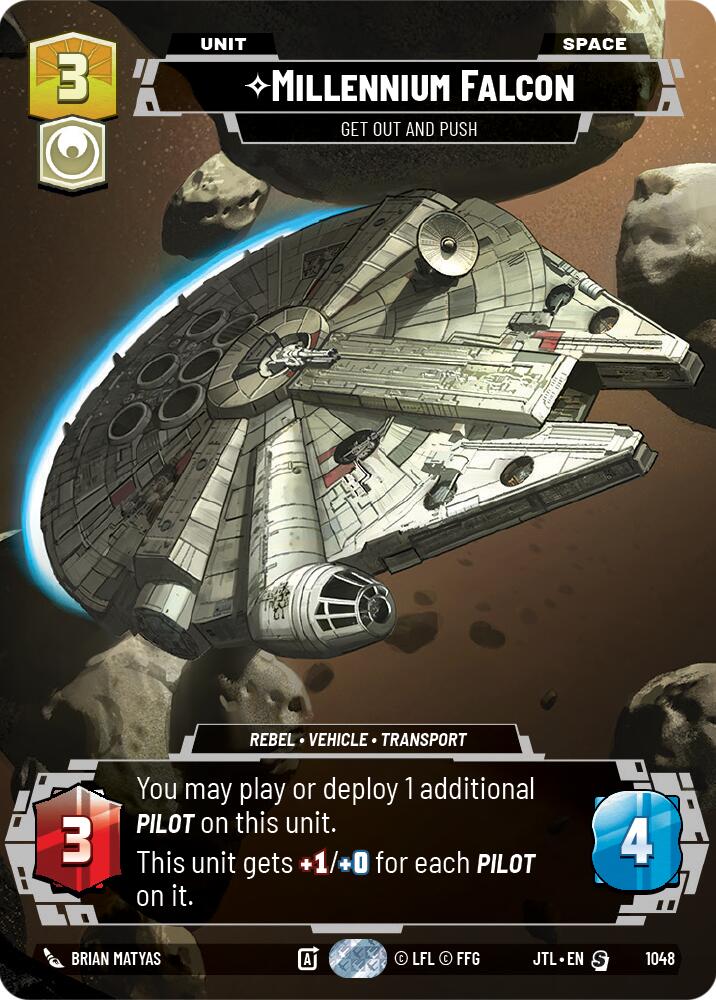 Millennium Falcon - Get Out And Push (1048) (Prestige) (1048) [Jump to Lightspeed] | Grognard Games