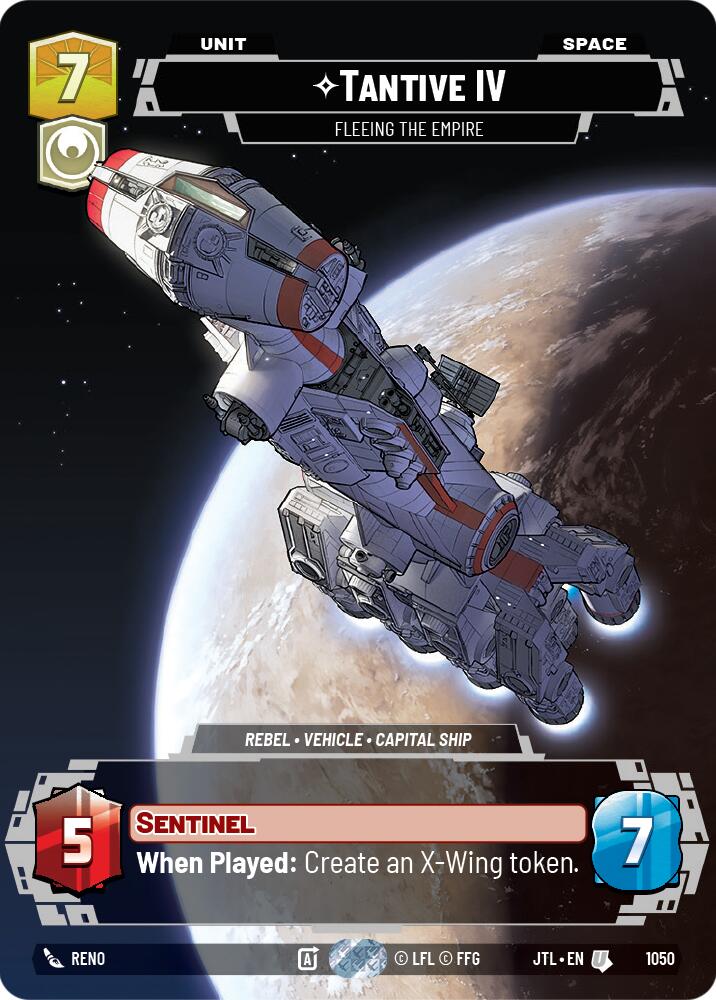 Tantive IV - Fleeing the Empire (1050) (Prestige) (1050) [Jump to Lightspeed] | Grognard Games