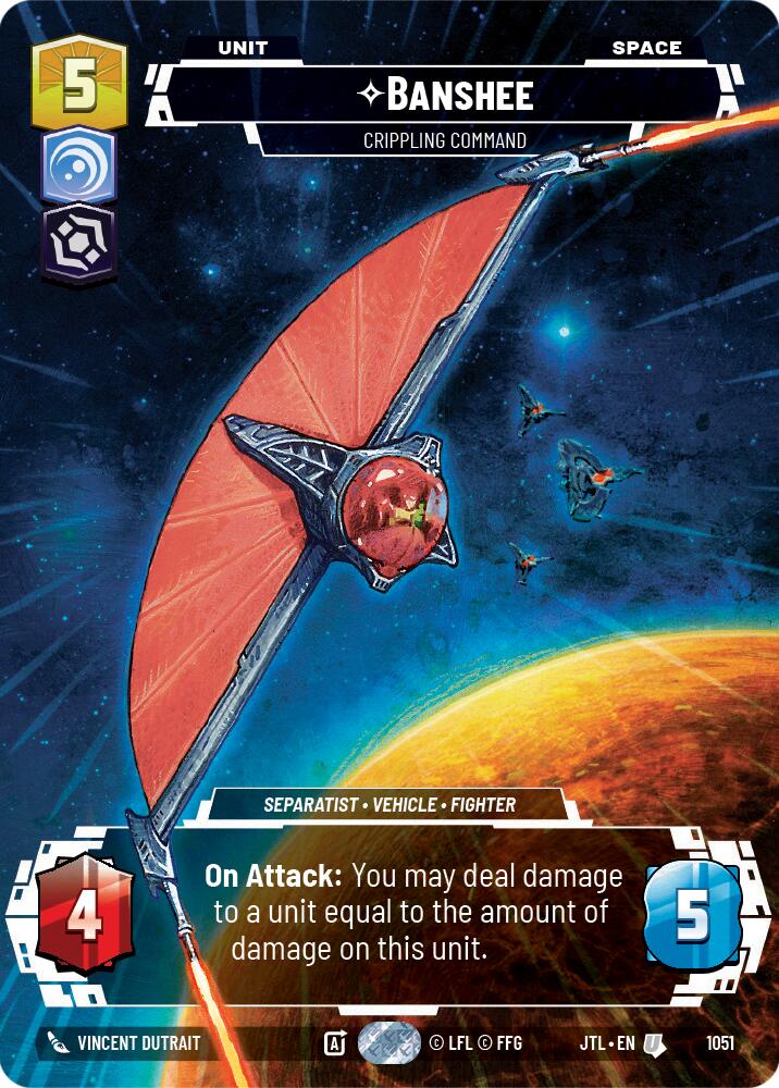 Banshee - Crippling Command (1051) (Prestige Foil) (1051) [Jump to Lightspeed] | Grognard Games