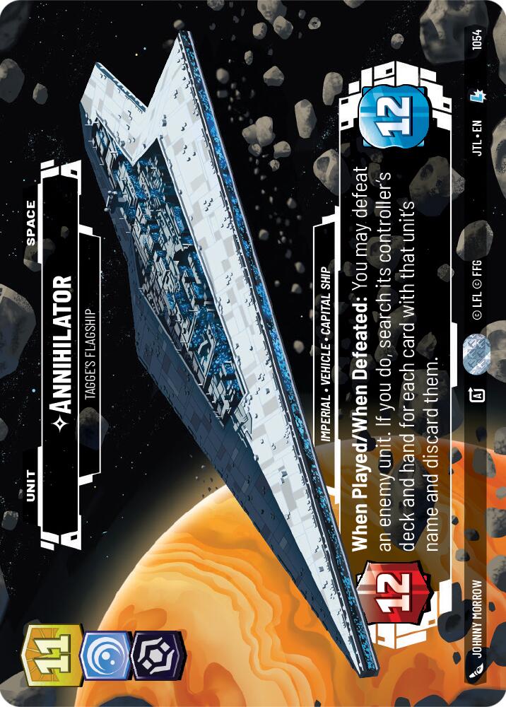 Annihilator - Tagge's Flagship (1054) (Prestige Foil) (1054) [Jump to Lightspeed] | Grognard Games