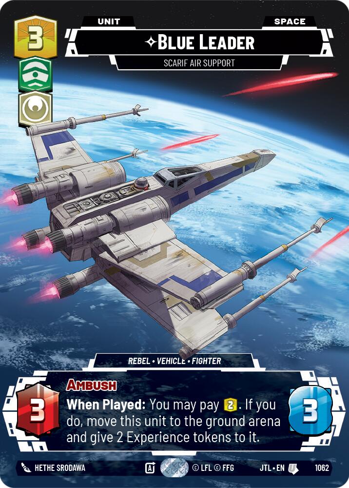 Blue Leader - Scarif Air Support (1062) (Prestige Foil) (1062) [Jump to Lightspeed] | Grognard Games