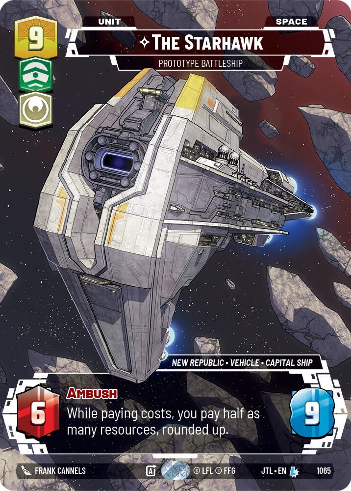 The Starhawk - Prototype Battleship (1065) (Prestige Foil) (1065) [Jump to Lightspeed] | Grognard Games