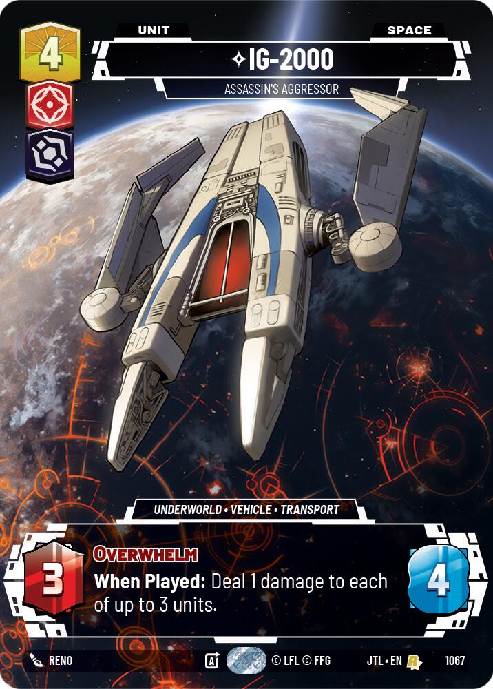 IG-2000 - Assassin's Aggressor (1067) (Prestige Foil) (1067) [Jump to Lightspeed] | Grognard Games