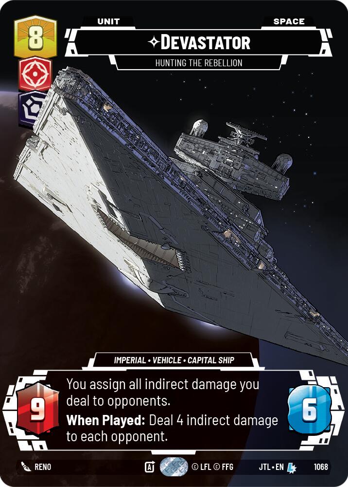 Devastator - Hunting the Rebellion (1068) (Prestige Foil) (1068) [Jump to Lightspeed] | Grognard Games