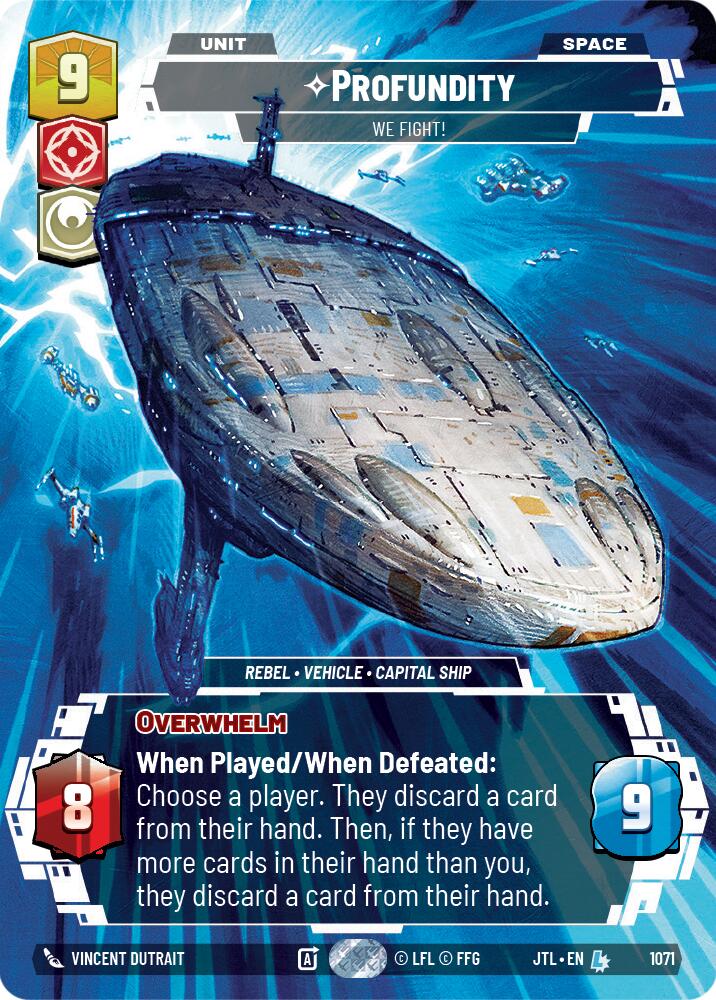 Profundity - We Fight! (1071) (Prestige Foil) (1071) [Jump to Lightspeed] | Grognard Games