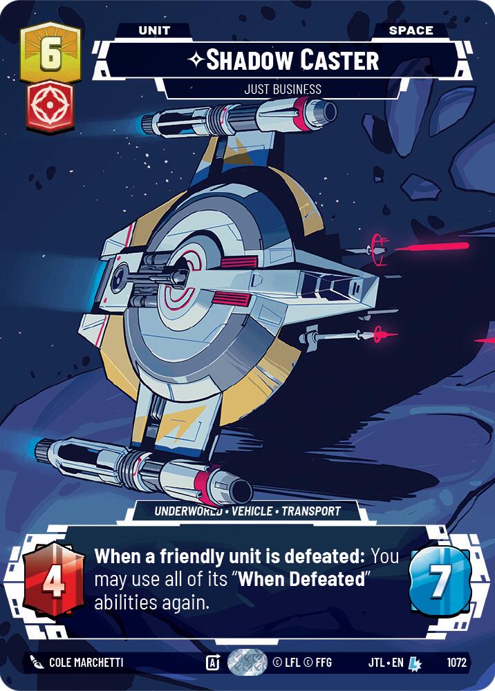 Shadow Caster - Just Business (1072) (Prestige Foil) (1072) [Jump to Lightspeed] | Grognard Games