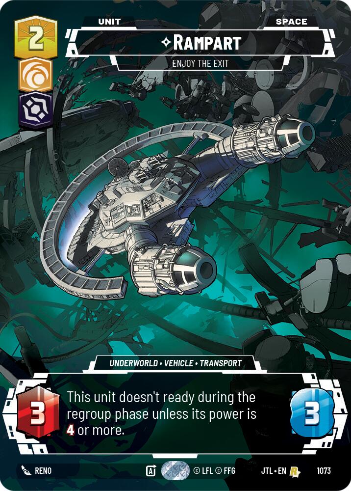Rampart - Enjoy the Exit (1073) (Prestige Foil) (1073) [Jump to Lightspeed] | Grognard Games