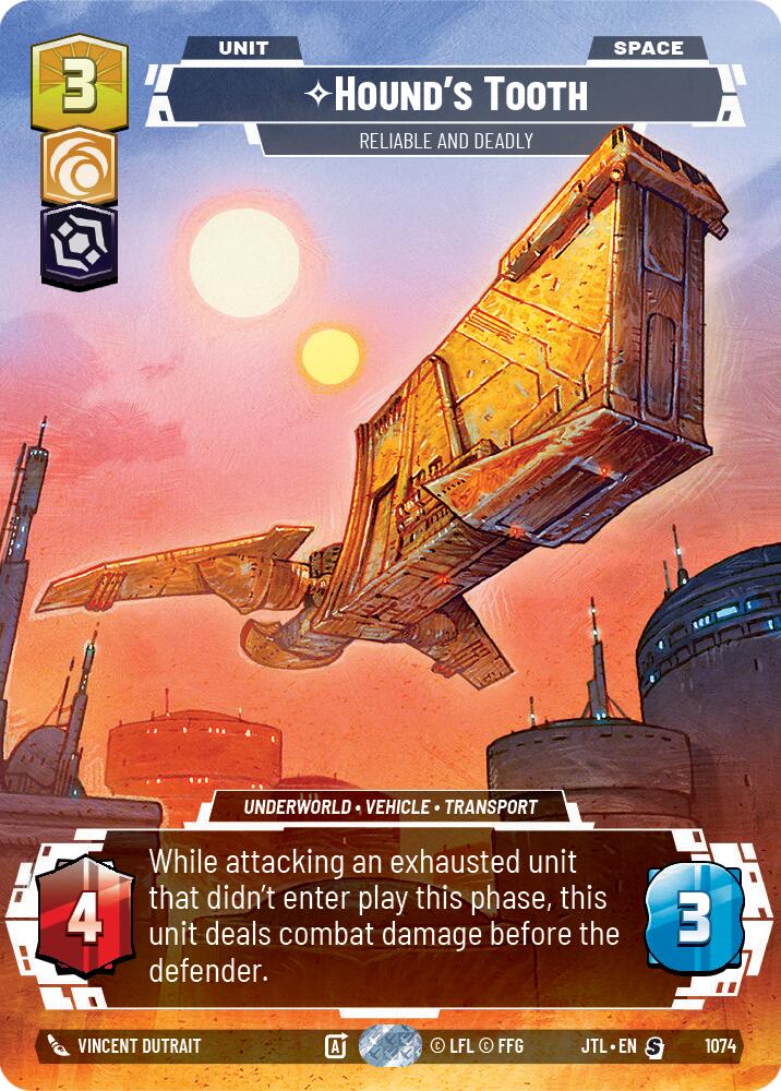 Hound's Tooth - Reliable and Deadly (1074) (Prestige Foil) (1074) [Jump to Lightspeed] | Grognard Games