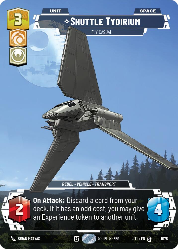 Shuttle Tydirium - Fly Casual (1078) (Prestige Foil) (1078) [Jump to Lightspeed] | Grognard Games