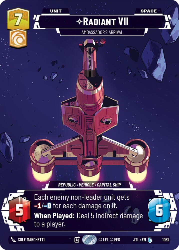 Radiant VII - Ambassadors' Arrival (1081) (Prestige Foil) (1081) [Jump to Lightspeed] | Grognard Games