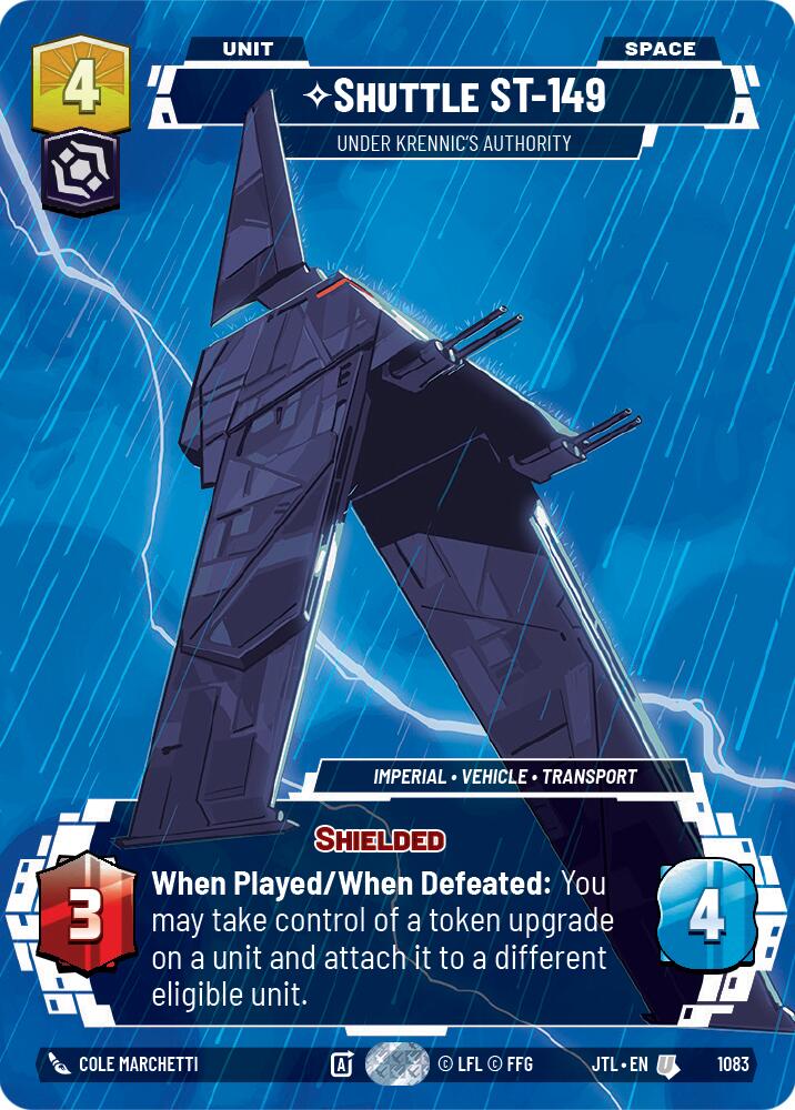 Shuttle ST-149 - Under Krennic's Authority (1083) (Prestige Foil) (1083) [Jump to Lightspeed] | Grognard Games