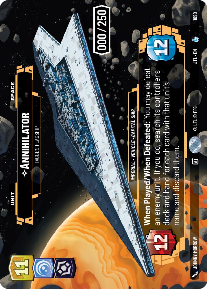Annihilator - Tagge's Flagship (1090) (Serialized) (1090) [Jump to Lightspeed] | Grognard Games