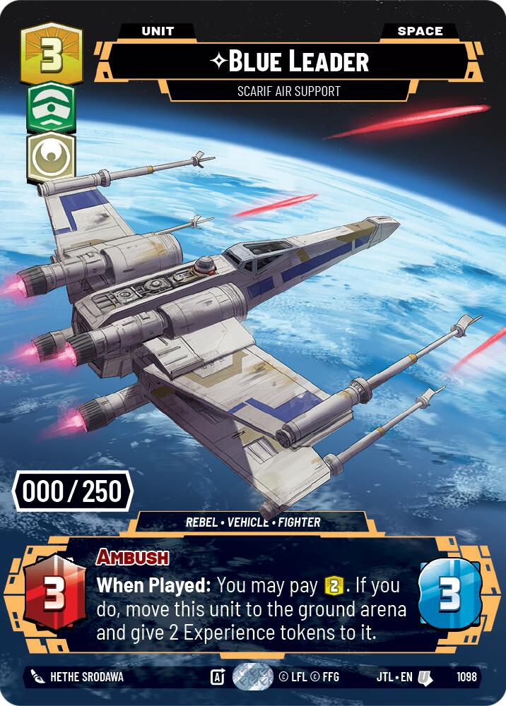 Blue Leader - Scarif Air Support (1098) (Serialized) (1098) [Jump to Lightspeed] | Grognard Games