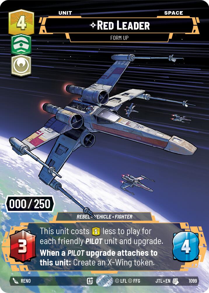 Red Leader - Form Up (1099) (Serialized) (1099) [Jump to Lightspeed] | Grognard Games