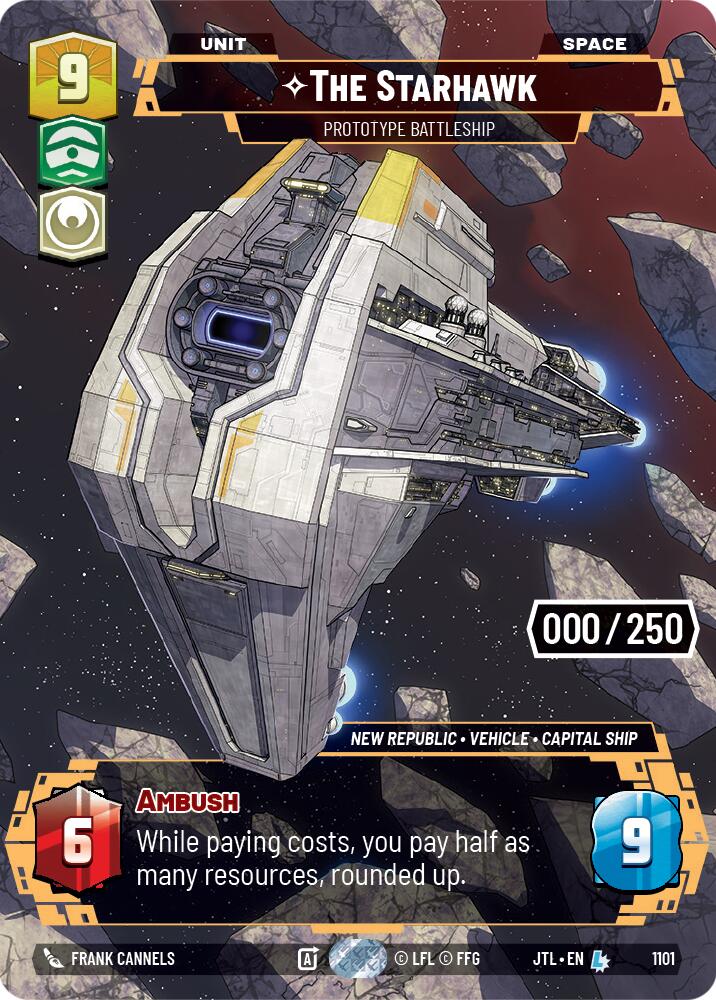 The Starhawk - Prototype Battleship (1101) (Serialized) (1101) [Jump to Lightspeed] | Grognard Games