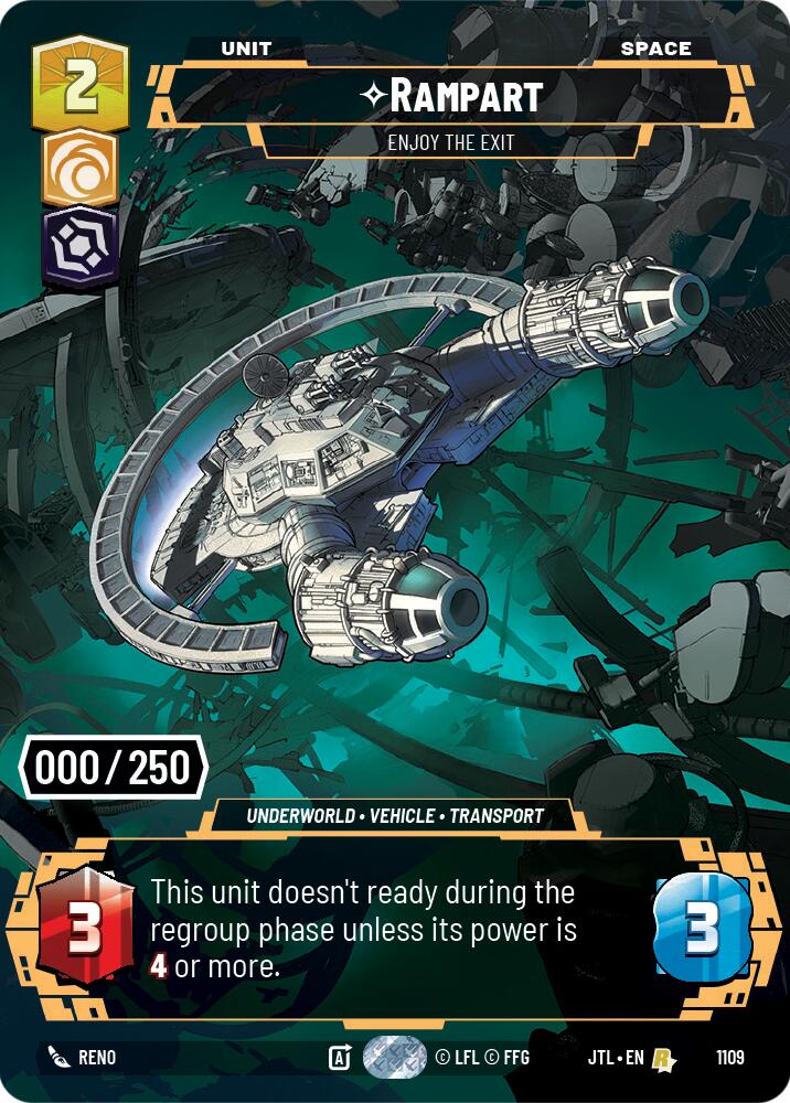Rampart - Enjoy the Exit (1109) (Serialized) (1109) [Jump to Lightspeed] | Grognard Games