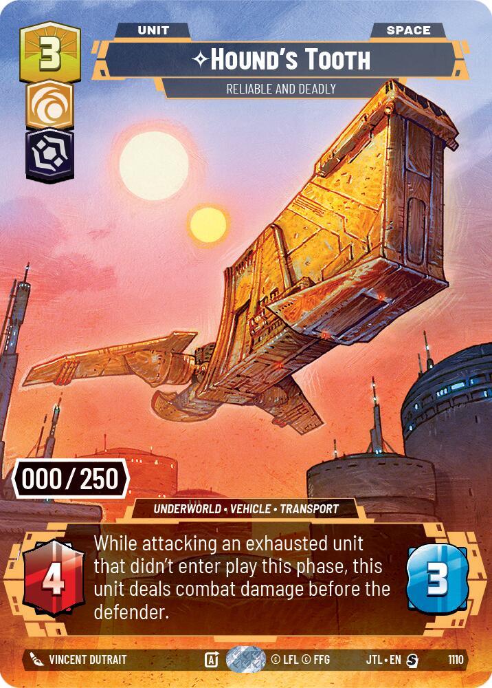 Hound's Tooth - Reliable and Deadly (1110) (Serialized) (1110) [Jump to Lightspeed] | Grognard Games