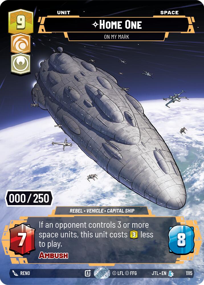 Home One - On My Mark (1115) (Serialized) (1115) [Jump to Lightspeed] | Grognard Games