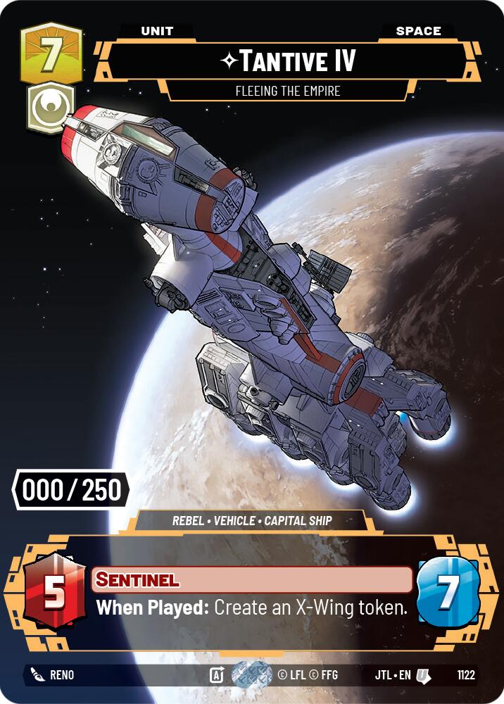 Tantive IV - Fleeing the Empire (1122) (Serialized) (1122) [Jump to Lightspeed] | Grognard Games