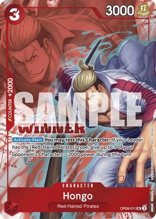 Hongo (Winner Pack 2025 Vol. 2) (OP09-011) - One Piece Promotion Cards Foil | Grognard Games