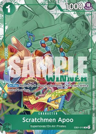 Scratchmen Apoo (Winner Pack 2025 Vol. 2) (EB01-015) - One Piece Promotion Cards Foil | Grognard Games