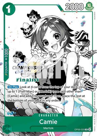 Camie (Championship 2024 Finalist Card Set Vol. 2) (OP06-025) - One Piece Promotion Cards Foil | Grognard Games