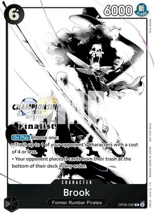 Brook (Championship 2024 Finalist Card Set Vol. 2) (OP06-092) - One Piece Promotion Cards Foil | Grognard Games