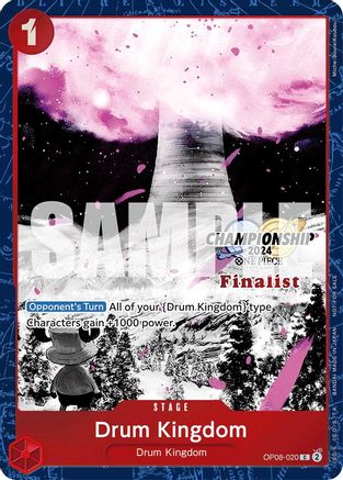 Drum Kingdom (Championship 2024 Finalist Card Set Vol. 2) (OP08-020) - One Piece Promotion Cards Foil | Grognard Games
