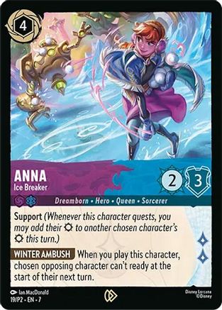 Anna - Ice Breaker (19) - Disney Lorcana Promo Cards Cold Foil | Grognard Games