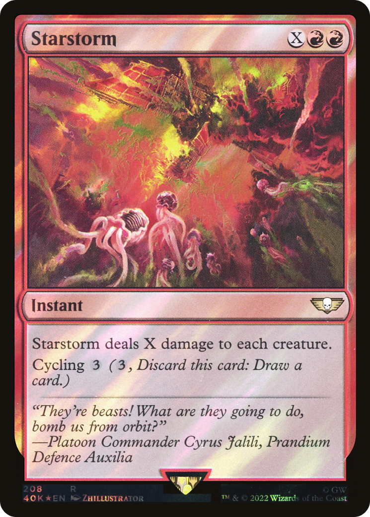 Starstorm (Surge Foil) [Universes Beyond: Warhammer 40,000] | Grognard Games
