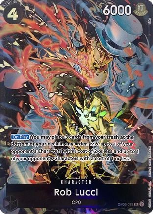 Rob Lucci (Illustration Box EX) (OP05-093) - One Piece Promotion Cards Foil | Grognard Games