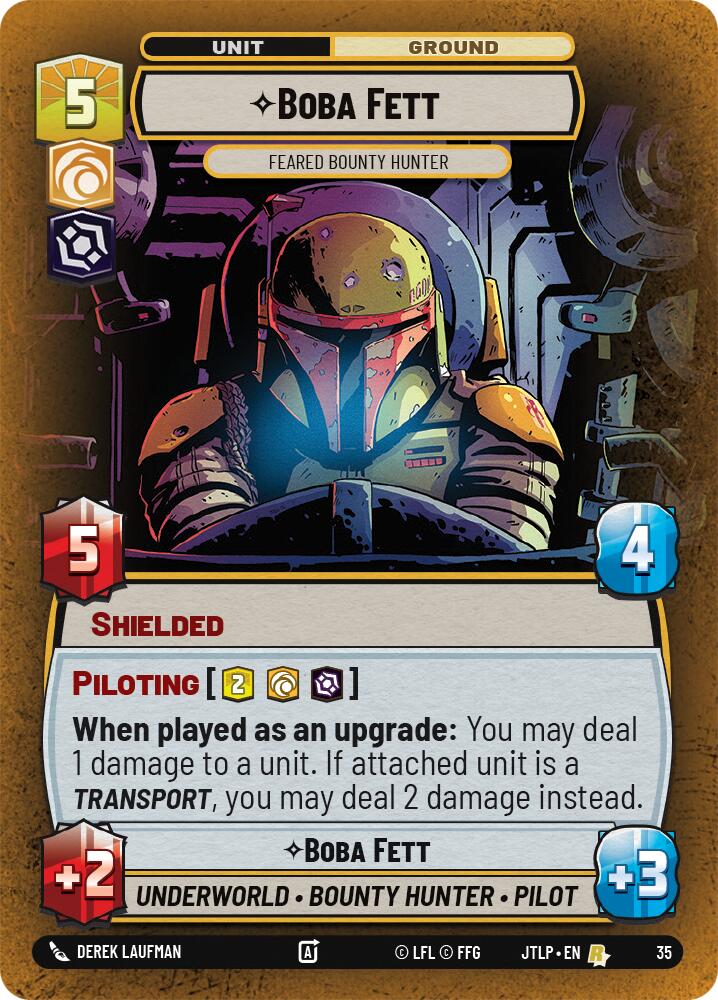 Boba Fett - Feared Bounty Hunter (Foil) (35) [Jump to Lightspeed: Weekly Play] | Grognard Games
