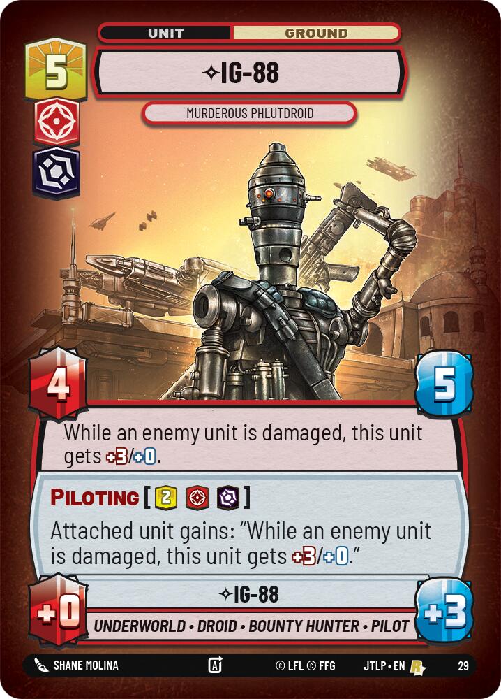 IG-88 - Murderous Phlutdroid (Foil) (29) [Jump to Lightspeed: Weekly Play] | Grognard Games