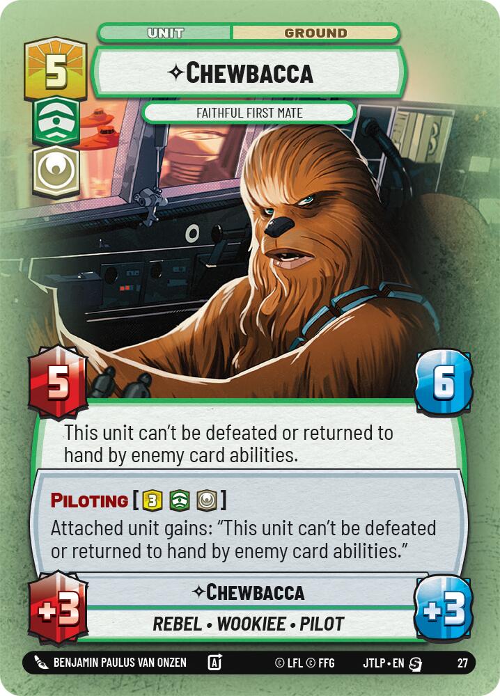 Chewbacca - Faithful First Mate (Foil) (27) [Jump to Lightspeed: Weekly Play] | Grognard Games