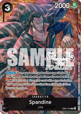 Spandine (Offline Regional Finalist Card Set 2025 Vol.1) (EB01-043) - One Piece Promotion Cards Foil | Grognard Games