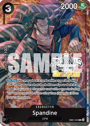 Spandine (Regional Champion Card Set 2025 Vol.1) (EB01-043) - One Piece Promotion Cards Foil | Grognard Games
