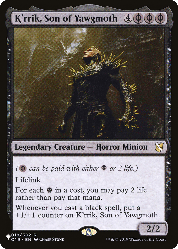 K'rrik, Son of Yawgmoth [The List] | Grognard Games