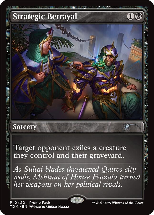 Strategic Betrayal [Tarkir: Dragonstorm Promos] | Grognard Games