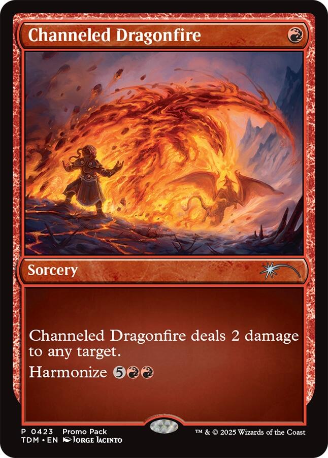 Channeled Dragonfire [Tarkir: Dragonstorm Promos] | Grognard Games
