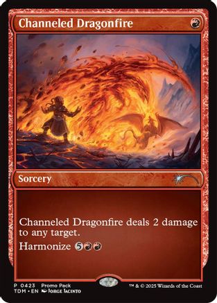 Channeled Dragonfire (PPTDM-423) - Promo Pack: Tarkir: Dragonstorm Foil | Grognard Games