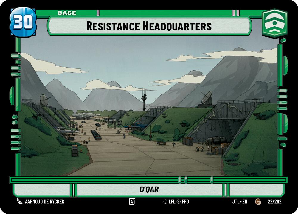 Resistance Headquarters //Shield (022/262 // T04/T04) (022/262 // T04/T04) [Jump to Lightspeed] | Grognard Games