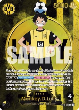 Monkey.D.Luffy (BVB x One Piece Campaign) (ST13-003) - One Piece Promotion Cards Foil | Grognard Games
