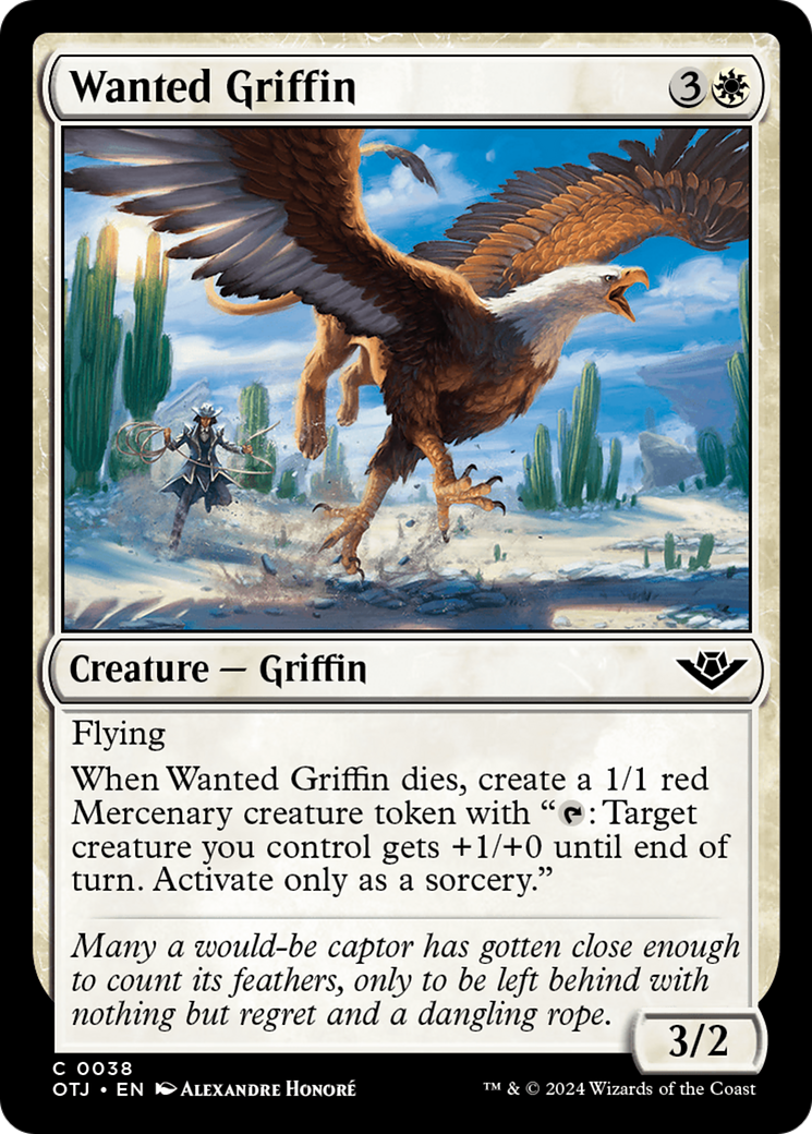 Wanted Griffin (OTJ-038) - Outlaws of Thunder Junction | Grognard Games