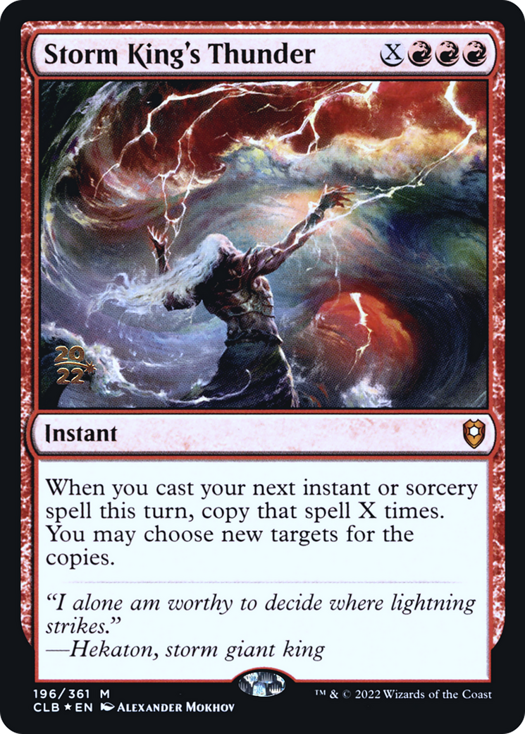 Storm King's Thunder [Commander Legends: Battle for Baldur's Gate Prerelease Promos] | Grognard Games