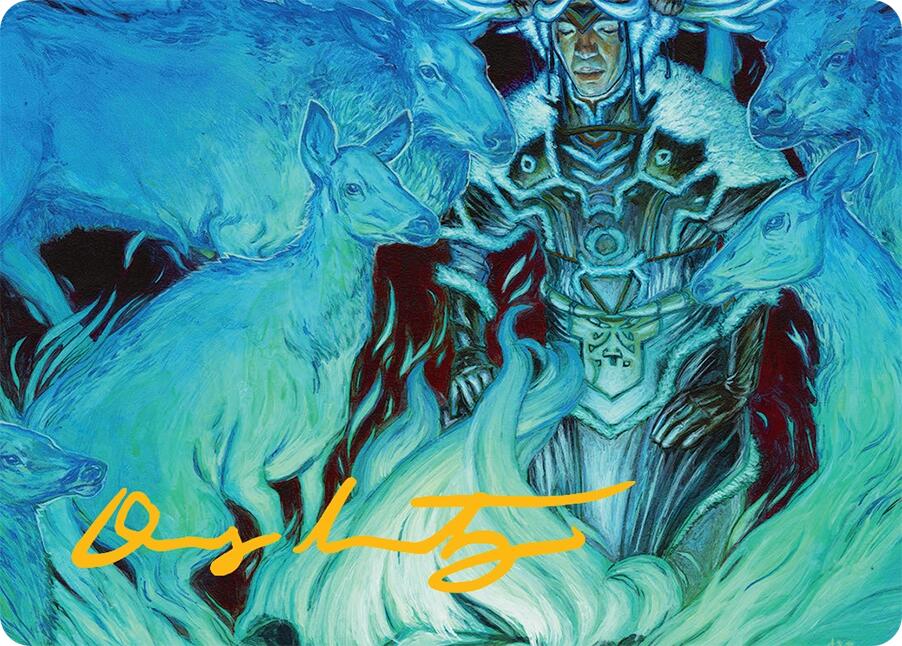 Unending Whisper Art Card (9/54) (Gold-Stamped Signature) [Tarkir: Dragonstorm Art Series] | Grognard Games