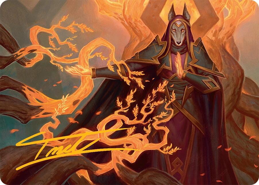 Abzan Devotee Art Card (10/54) (Gold-Stamped Signature) [Tarkir: Dragonstorm Art Series] | Grognard Games