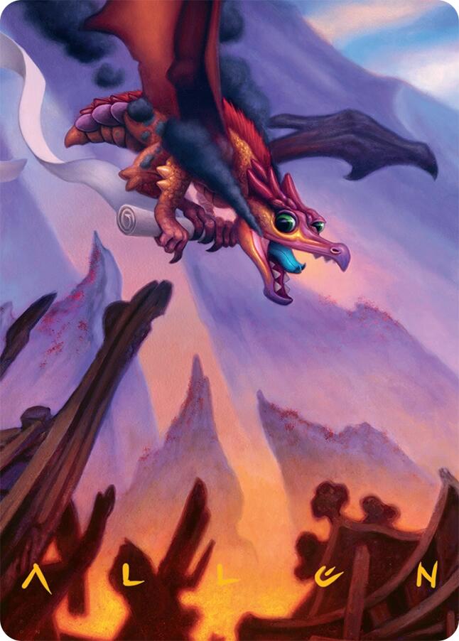 Scavenger Regent Art Card (45/54) (Gold-Stamped Signature) [Tarkir: Dragonstorm Art Series] | Grognard Games