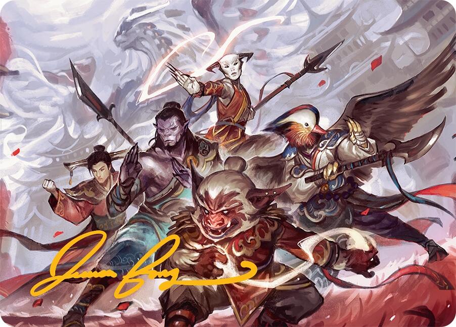 Will of the Jeskai Art Card (54/54) (Gold-Stamped Signature) [Tarkir: Dragonstorm Art Series] | Grognard Games