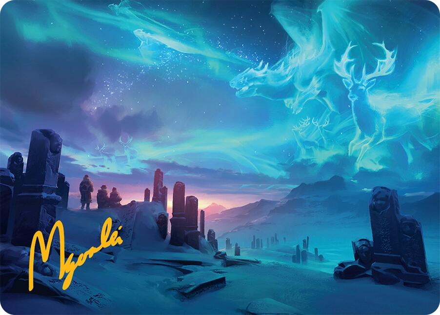 Auroral Procession Art Card (20/54) (Gold-Stamped Signature) [Tarkir: Dragonstorm Art Series] | Grognard Games